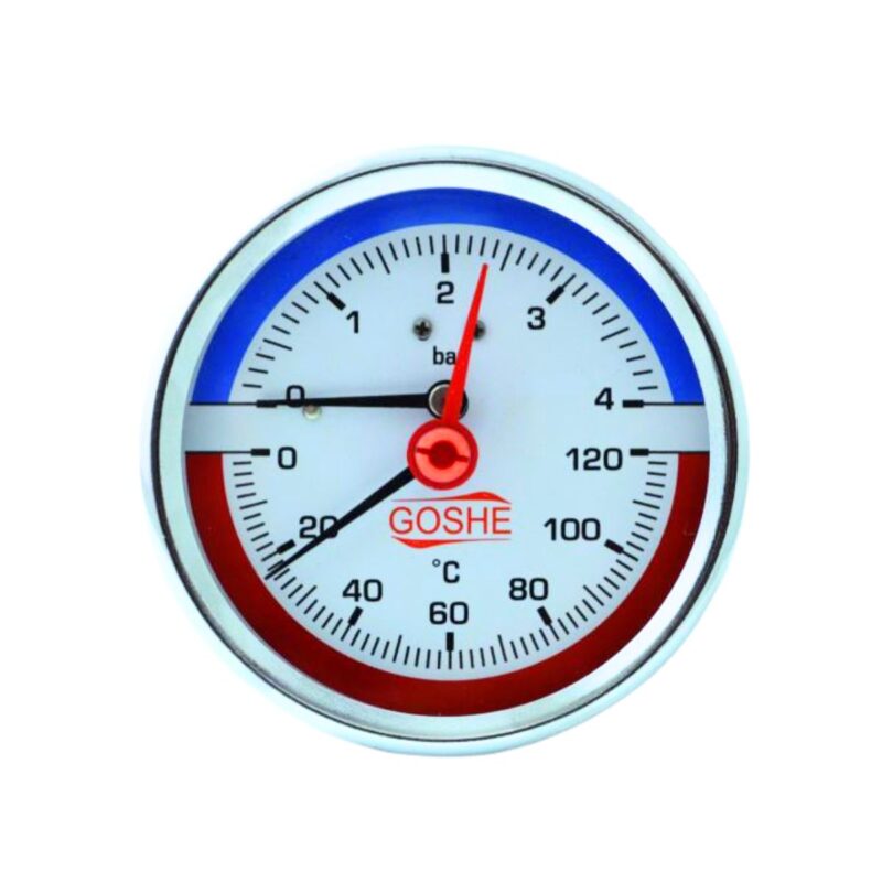 TERMOMANOMETR 80 1-4 BAR TYŁ